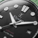 elysian-zilveren-heren-horloge-42mm-zwart-plaat-zilver-schakelband-horlogeband-ELYWM11141-macro_dial