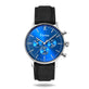 elysian-zilveren-heren-horloge-blauw-plaat-zwart-croco-horlogeband-front