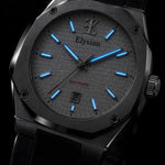 Elysian Octa White - Black Rubber, lichtgevende wijzers en indexen in het donker